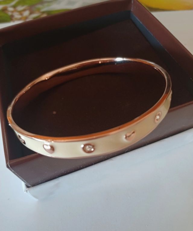 Bracciale rigido oro beige 2 Jewels
