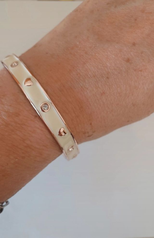 Bracciale rigido oro beige 2 Jewels