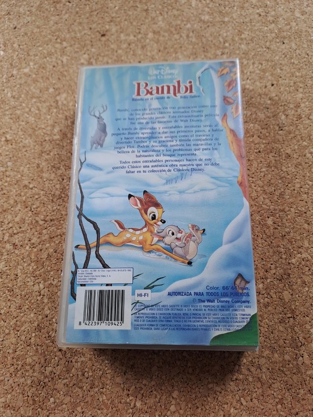 VHS Bambi - Clásicos Disney