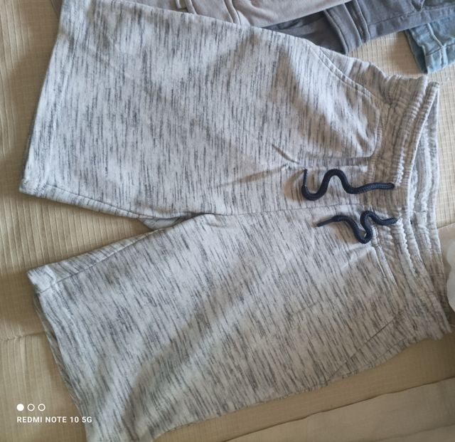 Lote de 5 pantalones cortos niño talla 9/10. 140cm