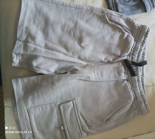Lote de 5 pantalones cortos niño talla 9/10. 140cm