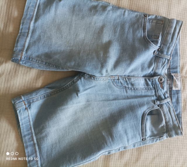 Lote de 5 pantalones cortos niño talla 9/10. 140cm