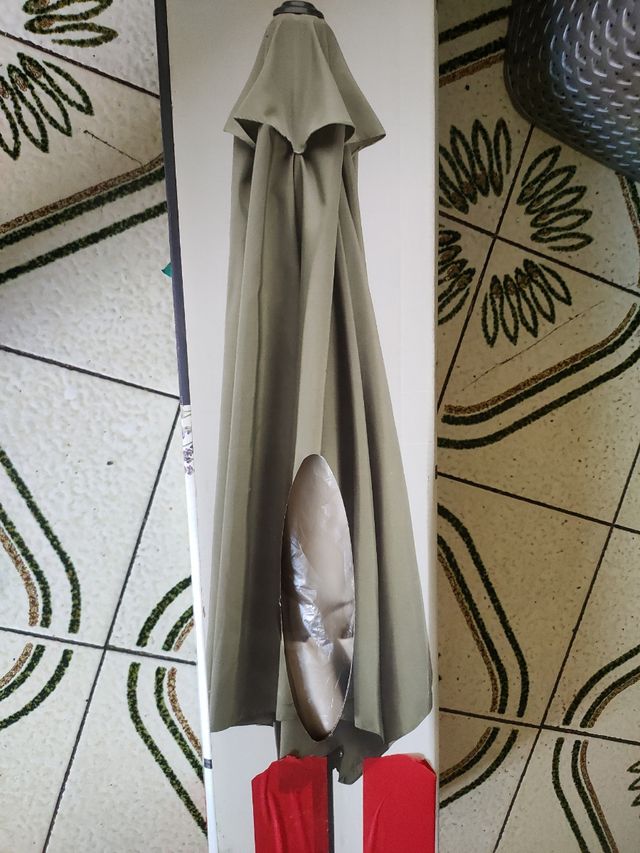 Sombrilla terraza 300cm gris