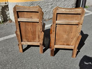 Coppia comodini Art Decò - Noce Radica