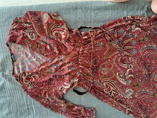 Vestido rojo estampado - NUEVO