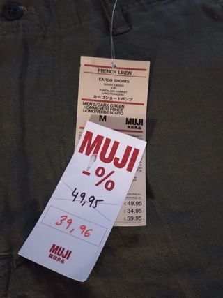 Bermudas MUJI - Verde Oliva - 