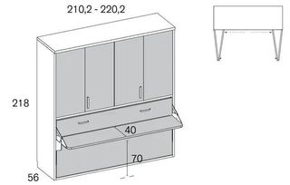 CAMA ABATIBLE HORIZONTAL