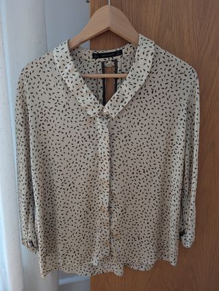Camisa Zara beige M