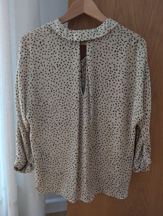 Camisa Zara beige M