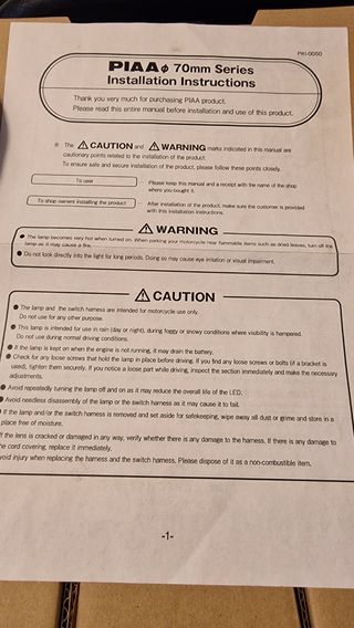 Farol de Neblina LED PIAA Yamaha 70mm