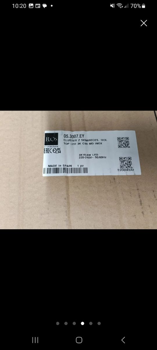 Foco LED exterior - 3 paneles