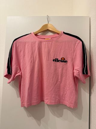 Crop top ellesse rosa