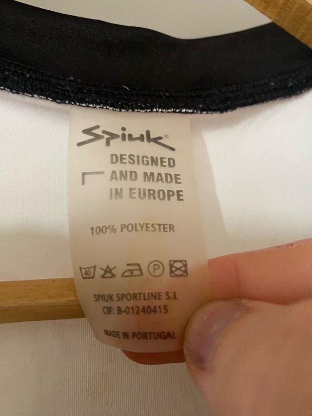 Maillot ciclismo Spiuk blanco talla L