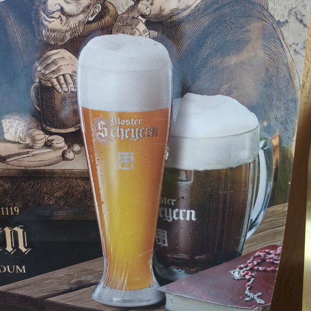Insegne Birra Kloster Scheyern e Grimbergen scudo