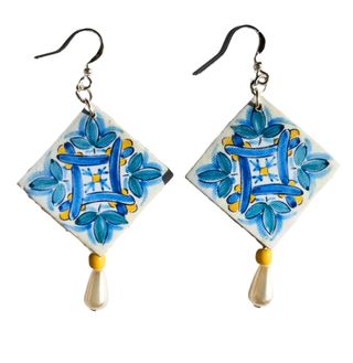 Pendientes azulejo | Joyas únicas