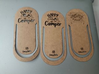 Marcapáginas Happy Camper x3