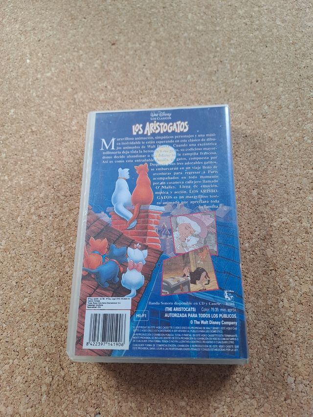 VHS Los Aristogatos (Español)