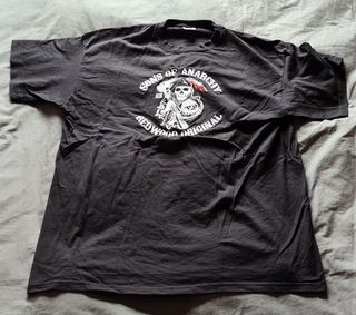 Camiseta negra Sons of Anarchy XL
