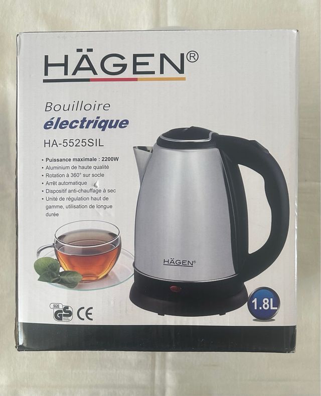 Bollitore elettrico HÄGEN HA-5525SIL 1.8L
