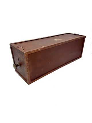 Cassetta metallica vintage primi ‘900 industriale/militare 49cm