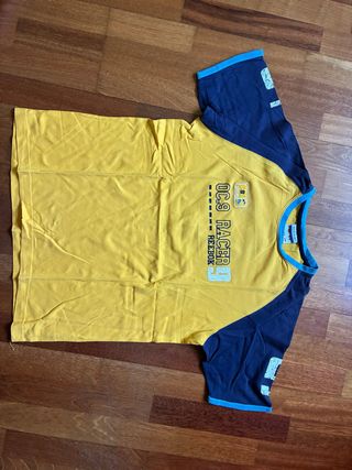 Camiseta Reebok vintage amarilla y azul