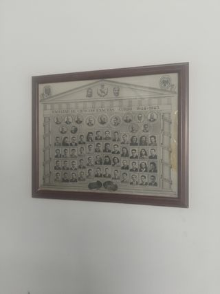 Cuadro antiguo Facultad Ciencias Exactas 1944-45