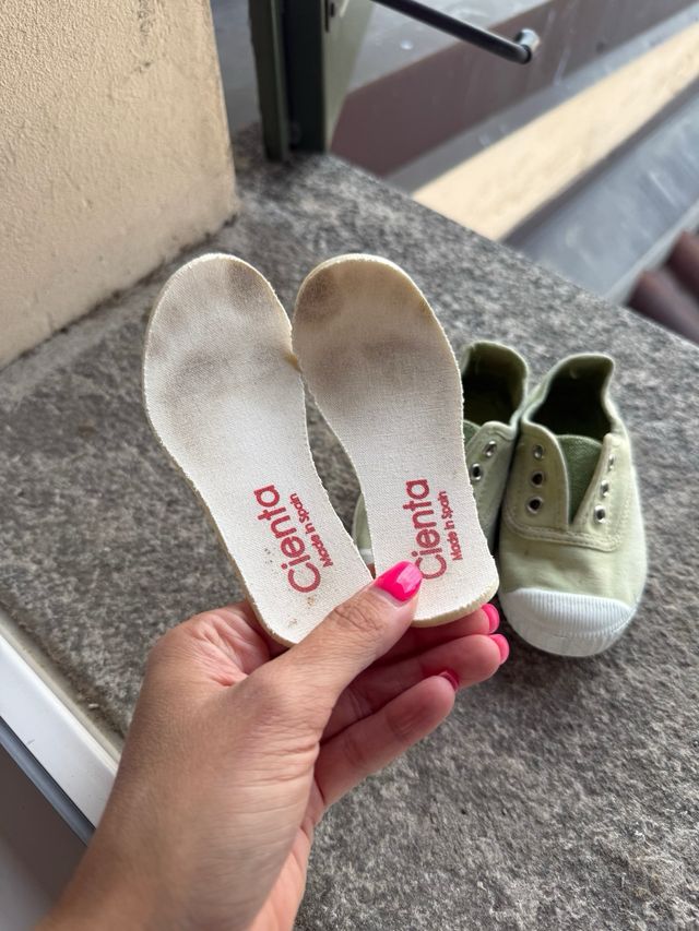 Scarpe Cienta bimbo/a verde oliva