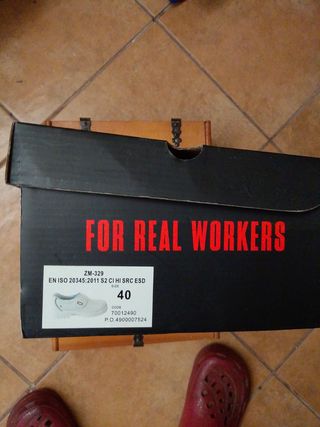 Zapatos seguridad blancos