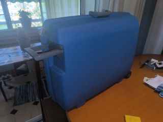Maleta Samsonite azul rígida