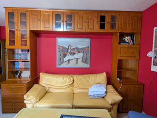 Conjunto muebles salón madera 