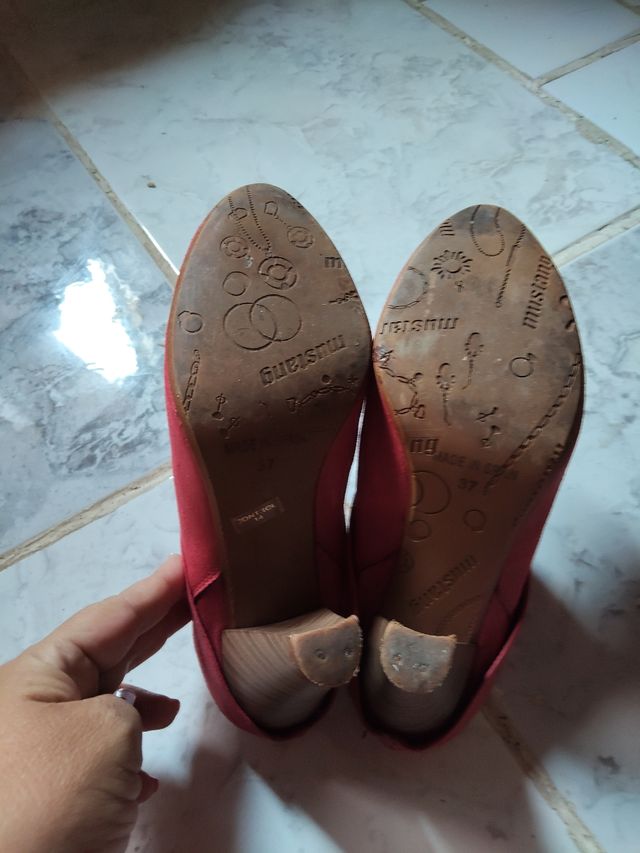 Zuecos rojos Mustang - Talla 37