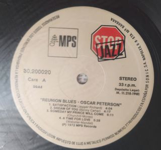 Óscar Peterson - Reunion Blues LP