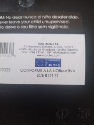 Silla coche bebé A Salvo 0-15m