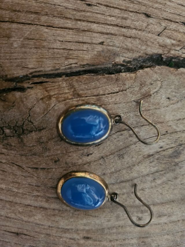 Orecchini in argento 800 e lapislazzuli blu