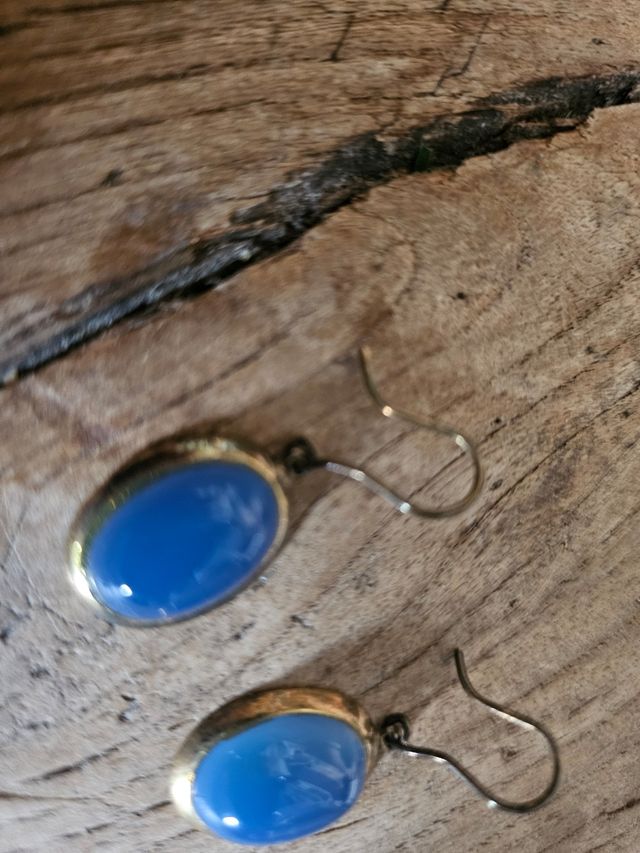 Orecchini in argento 800 e lapislazzuli blu