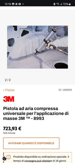 Pistola 3M per sigillante - NUOVA