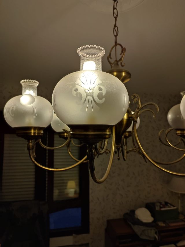 6  tulipas de cristal tallado