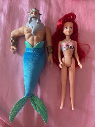 Ariel e Triton: bambole Disney