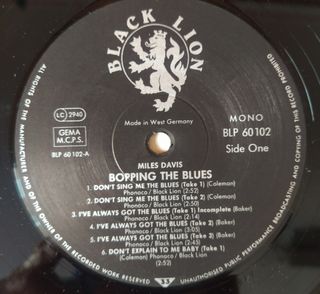 Miles Davis - Bopping the Blues LP