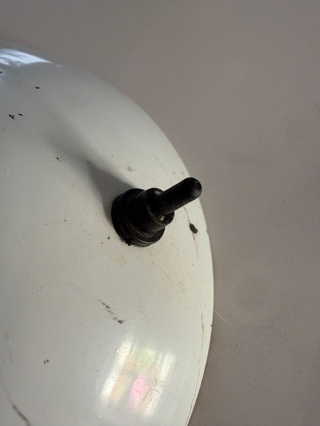 Lámpara flexo vintage blanca