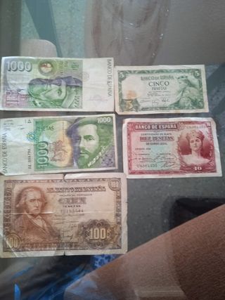 Billetes antiguos España