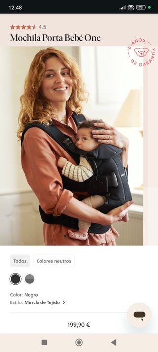 Mochila portabebés Babybjörn One