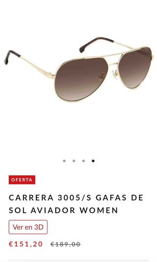 Gafas Carrera - Marrón Dorado