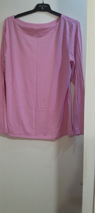 Blusa rosa manga 3/4