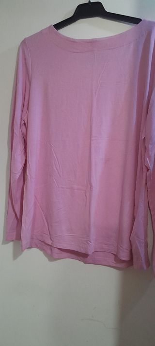 Blusa rosa manga 3/4