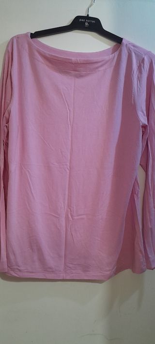 Blusa rosa manga 3/4
