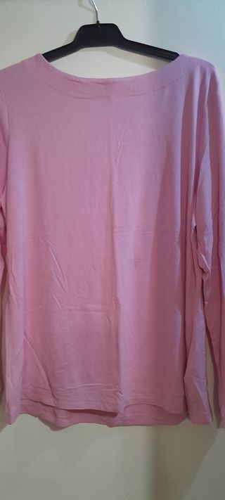 Blusa rosa manga 3/4