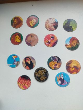 Tazos Rey Leon Disney - 15 unidades