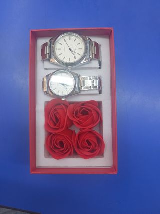 Pack 2 relojes Creduo dorados y plateados