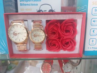 Pack 2 relojes Creduo dorados y plateados